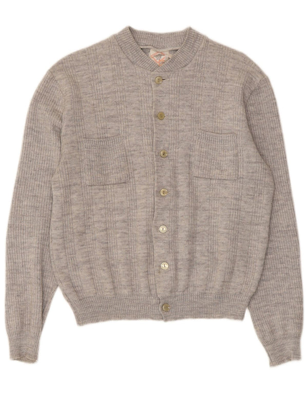 Sweter damski w stylu vintage, UK 14, średni szary