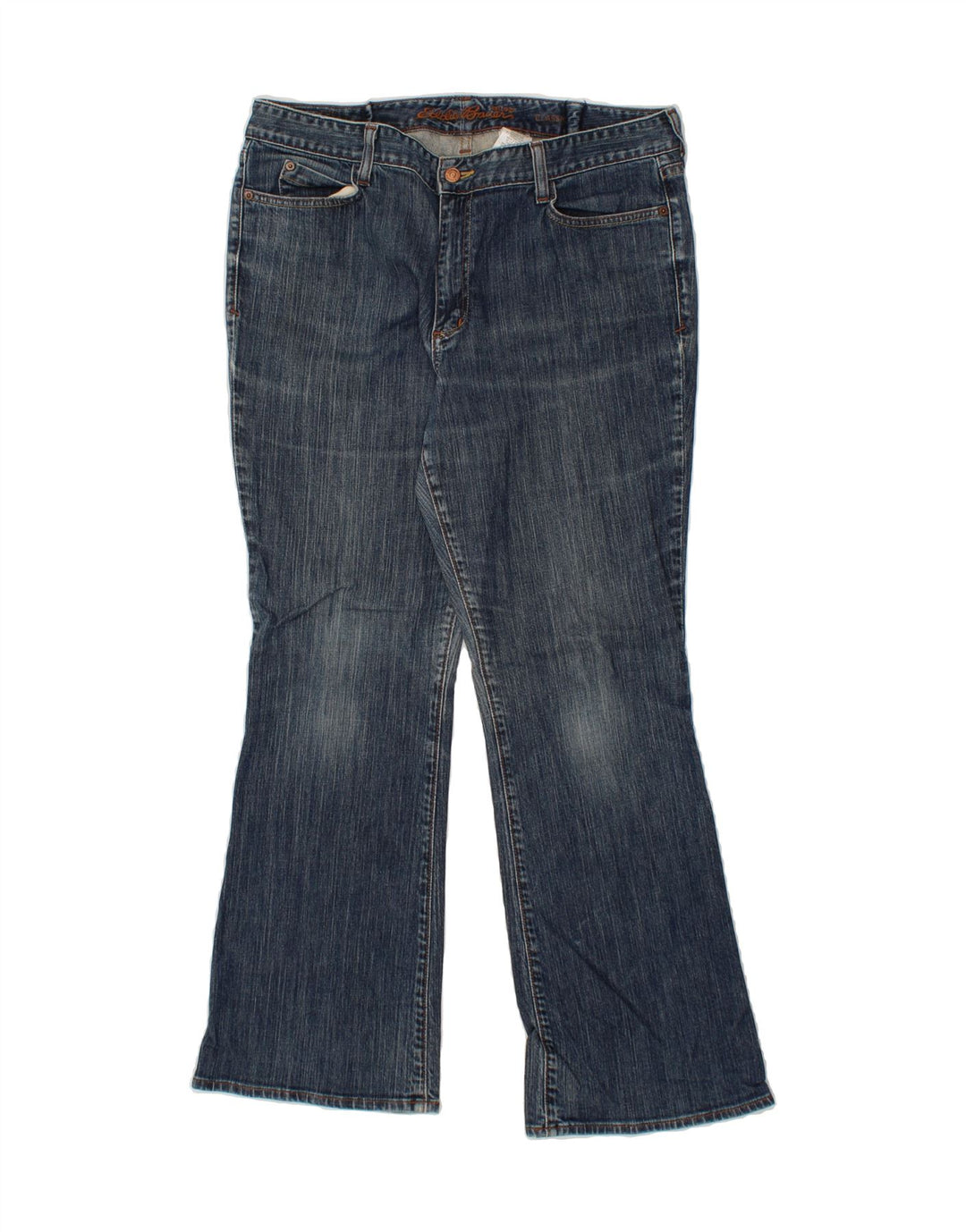 EDDIE BAUER Womens Classic Bootcut Jeans  W32 L31 Blue Cotton Vintage Eddie Bauer and Second-Hand Eddie Bauer from Messina Hembry 