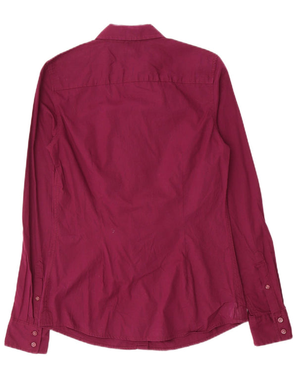 Koszula damska Tommy Hilfiger UK 6 XS, fioletowa bawełna