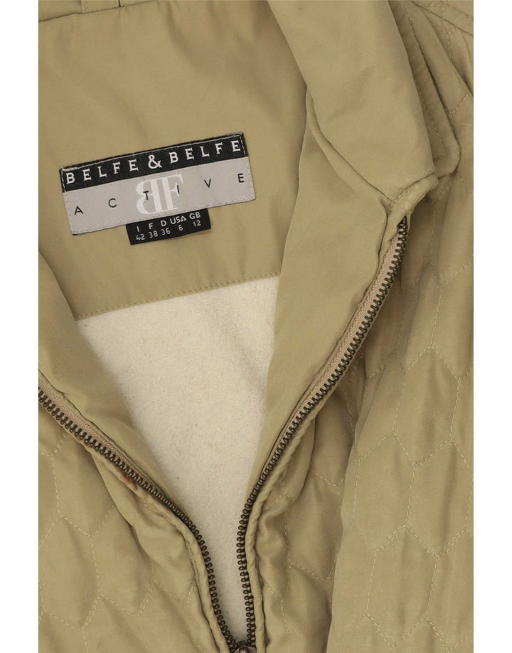 Kurtka pikowana Belfe & damska oversize UK 12 Medium Khaki