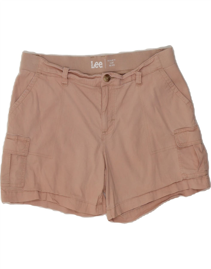LEE Womens Mid Rise Regular Fit Cargo Shorts W36 XL Pink Cotton Vintage Lee and Second-Hand Lee from Messina Hembry 