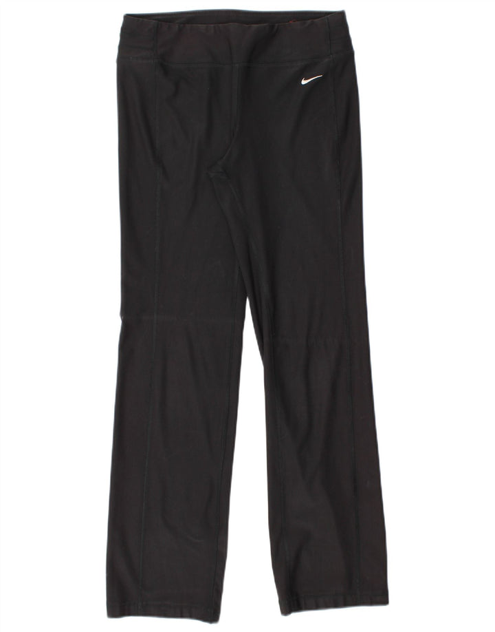 Damskie spodnie dresowe Nike Dri Fit UK 10, małe, czarne, poliestrowe
