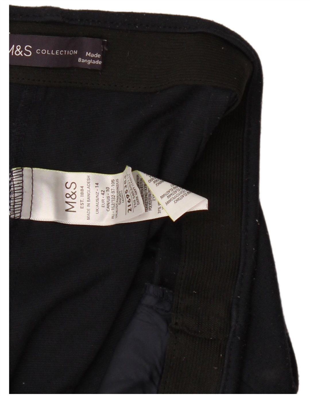 Spodnie damskie Marks & Spencer UK 14 Large W34 L26 Granatowe