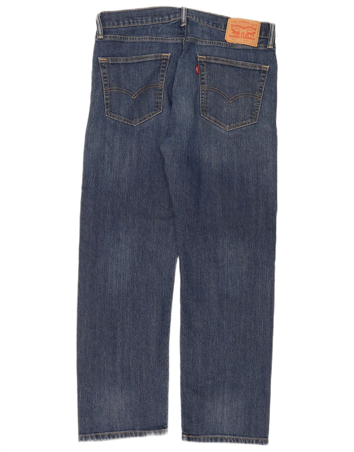 Męskie jeansy Levi's 505 Straight W34 L30 Niebieskie bawełniane