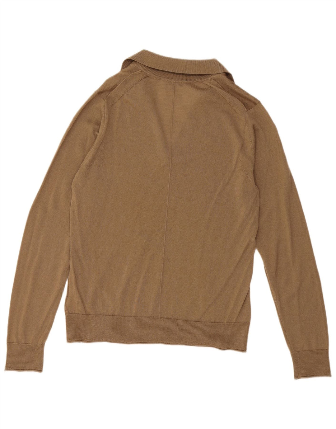 Damski sweter polo Jigsaw UK 12 Średni beżowy wełniany