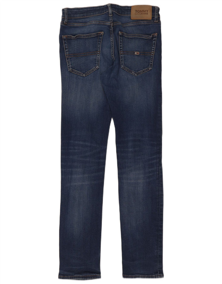 Męskie jeansy slim fit Tommy Hilfiger W30 L32 granatowe