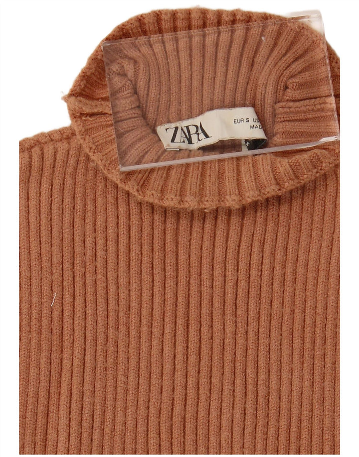 Damski podkoszulek Zara Crop Vest UK 10 Small Brown