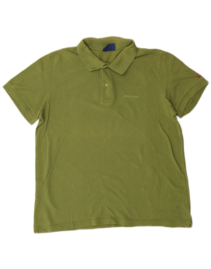 Męska koszulka polo DICKIES XL, zielona bawełna