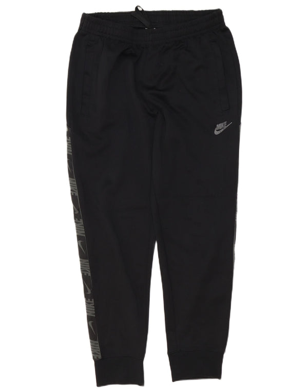 Męskie spodnie dresowe Nike Graphic, joggery, średni czarny poliester