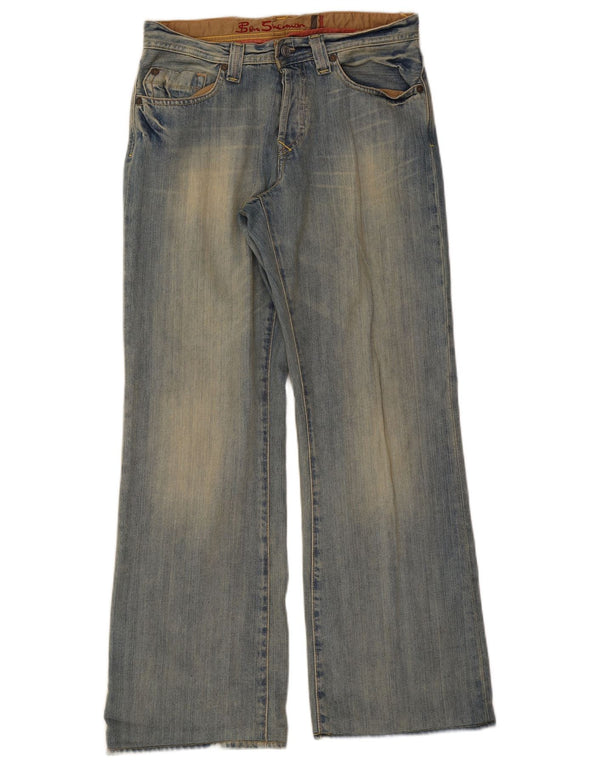 Męskie jeansy Bootcut Ben Sherman W30 L32 Niebieskie bawełniane