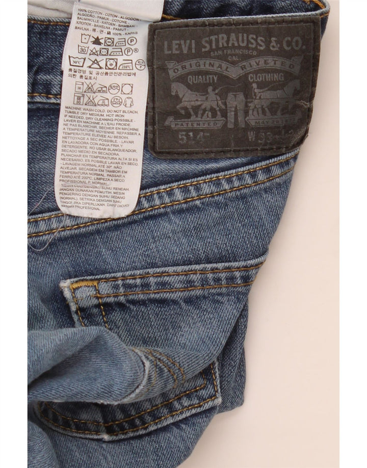 Męskie jeansy Levi's 514 Straight W33 L34 Niebieskie bawełniane