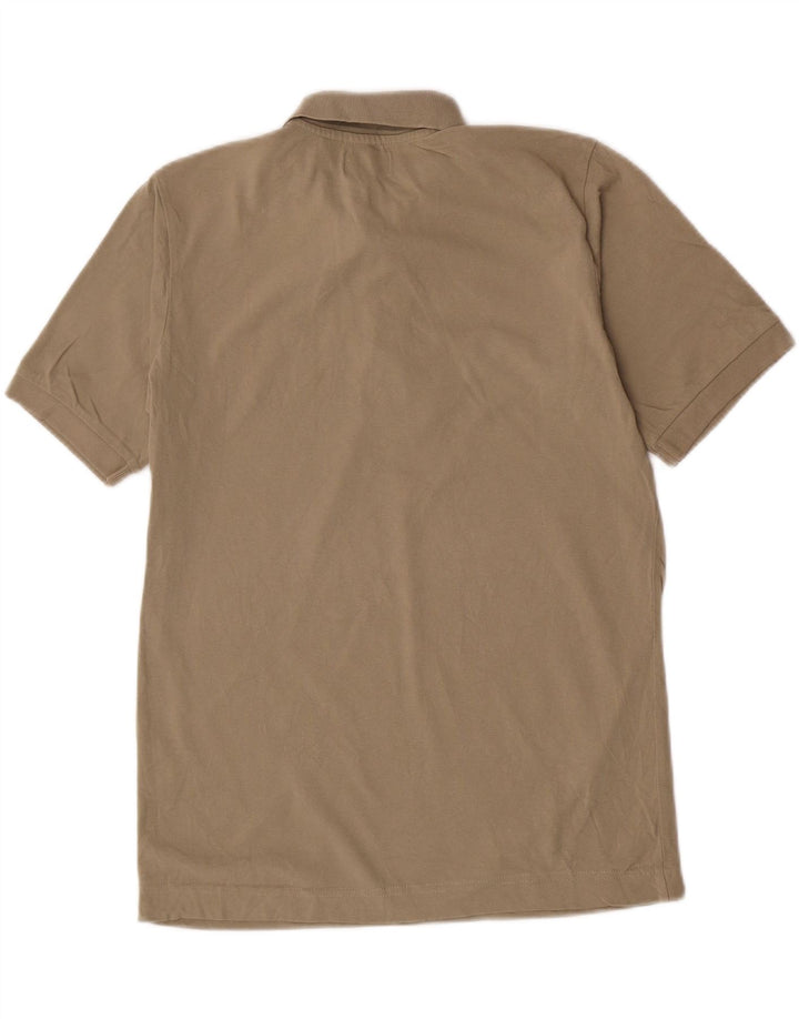 Męska koszulka polo Kappa, mała, beżowa, bawełniana