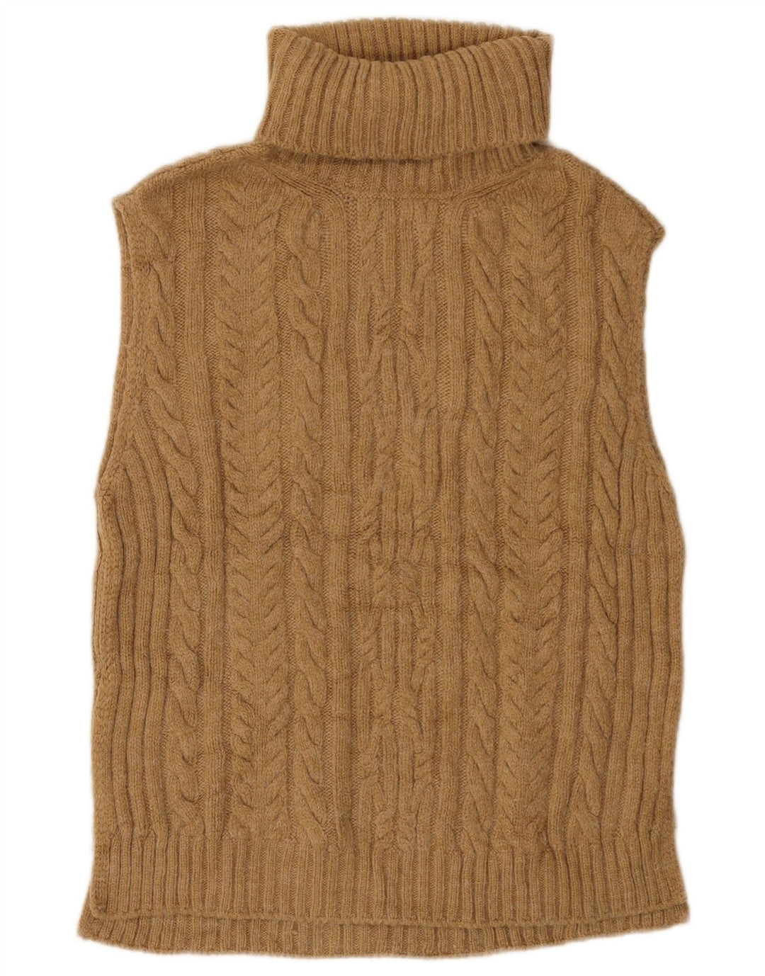 MARKS & SPENCER Damski podkoszulek oversize z kamizelką UK 6 XS, beżowy, akrylowy