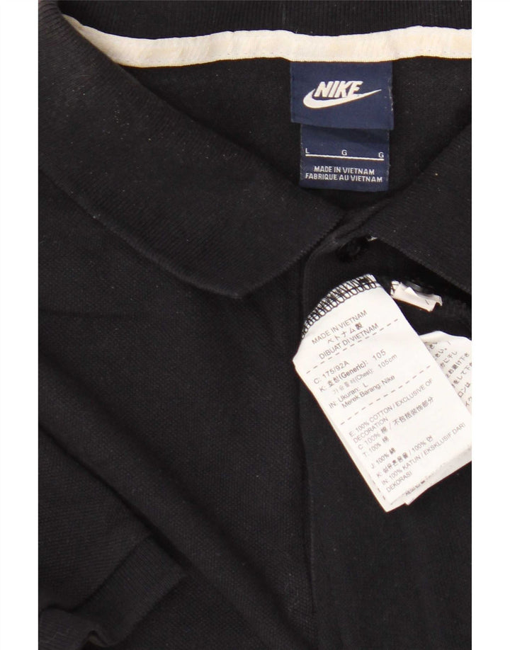 Męska koszulka polo Nike, duża, granatowa, bawełniana