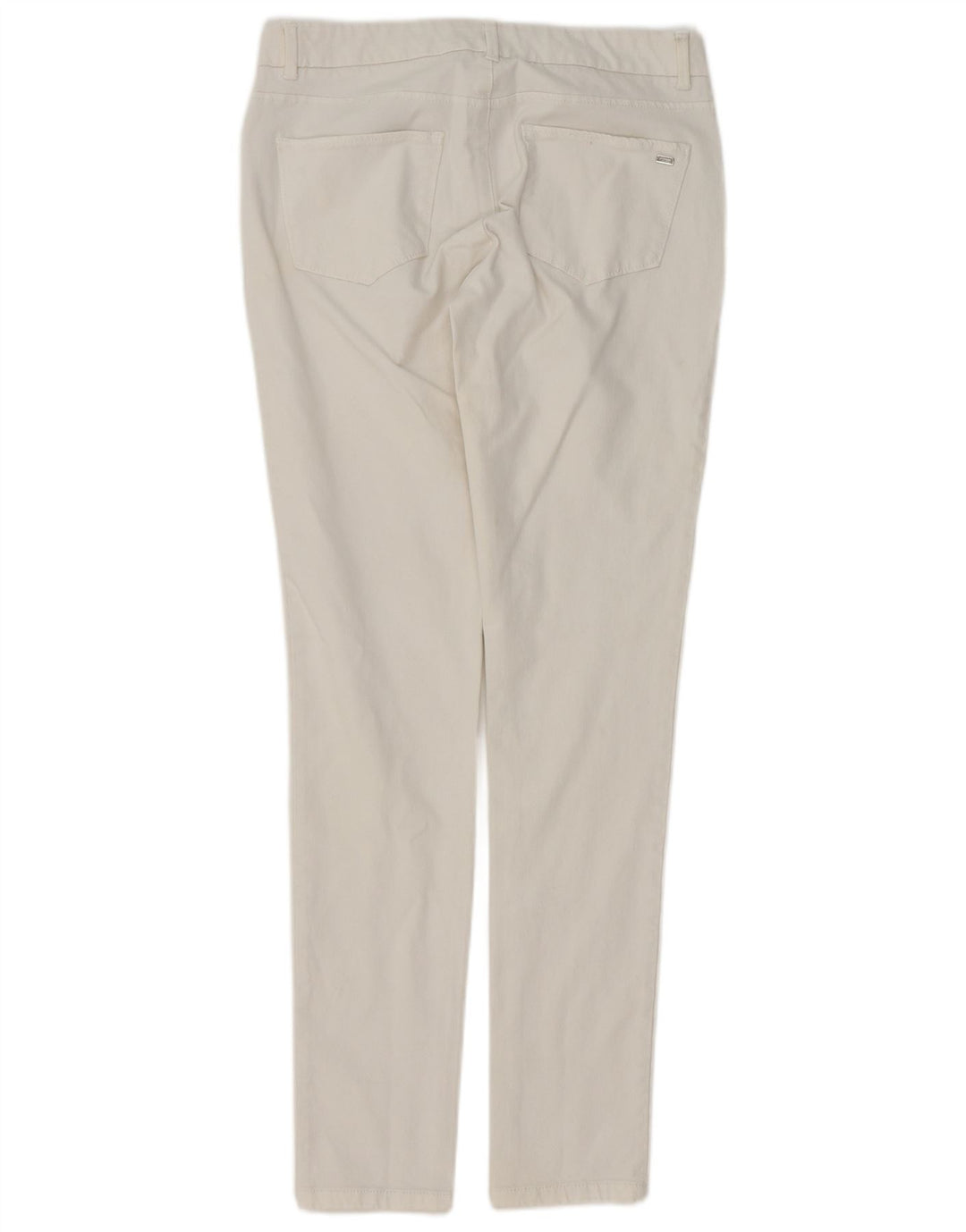 Damskie dżinsy rurki TOMMY HILFIGER US 6 Medium W28 L30 Biała bawełna