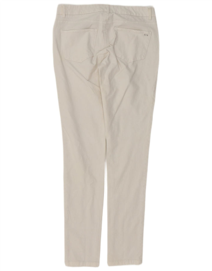 Damskie dżinsy rurki TOMMY HILFIGER US 6 Medium W28 L30 Biała bawełna