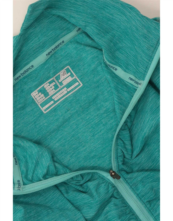 Damski dres New Balance z zamkiem błyskawicznym, UK 12, średni zielony