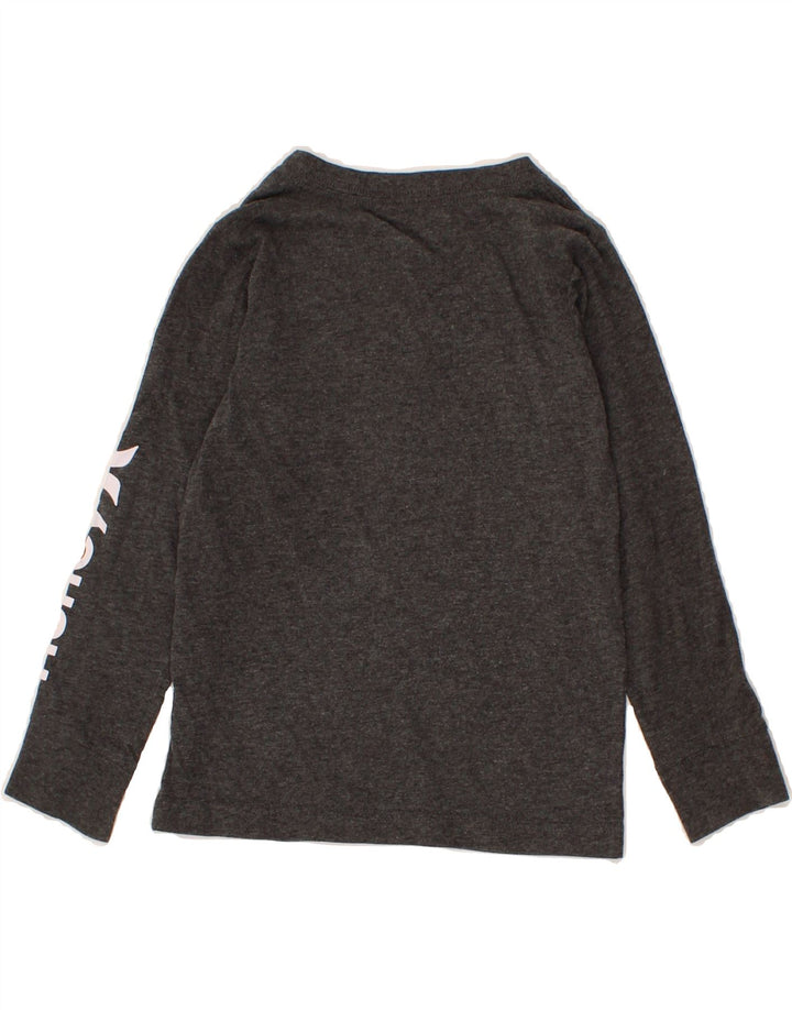 HURLEY Boys Graphic Top Long Sleeve 5-6 Years Medium Grey Cotton Vintage Hurley and Second-Hand Hurley from Messina Hembry 