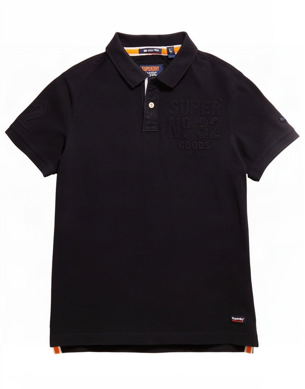 Męska koszulka polo Superdry Graphic, duża, granatowa