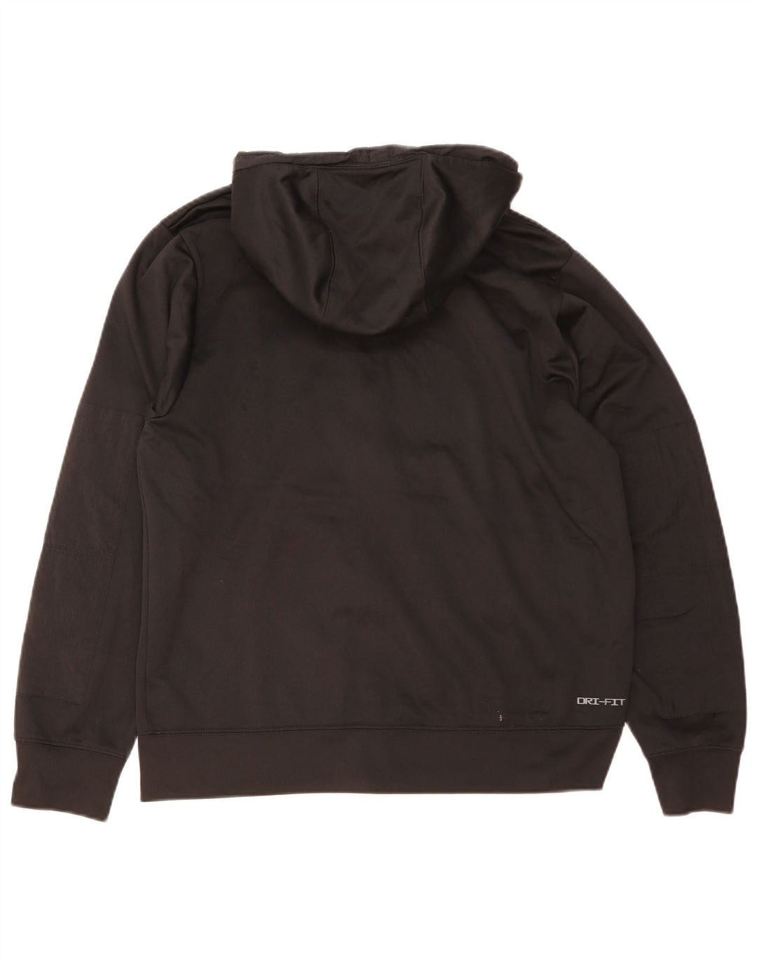 Męski sweter z kapturem i zamkiem błyskawicznym Nike Dri Fit, średni czarny poliester