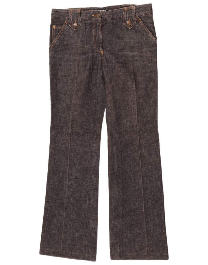 Damskie jeansy rozkloszowane Dolce & Gabbana IT 44 Medium W32 L33 Szara bawełna