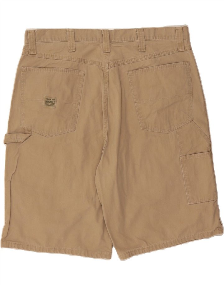 WRANGLER Mens Utility Cargo Shorts W38 XL  Brown Cotton Vintage Wrangler and Second-Hand Wrangler from Messina Hembry 