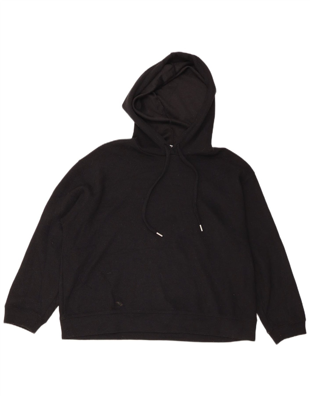 Damski sweter oversize z kapturem Zara UK 14, średni czarny poliester