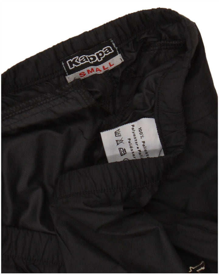 Damskie spodnie dresowe Capri Kappa UK 10, małe, czarne, poliestrowe