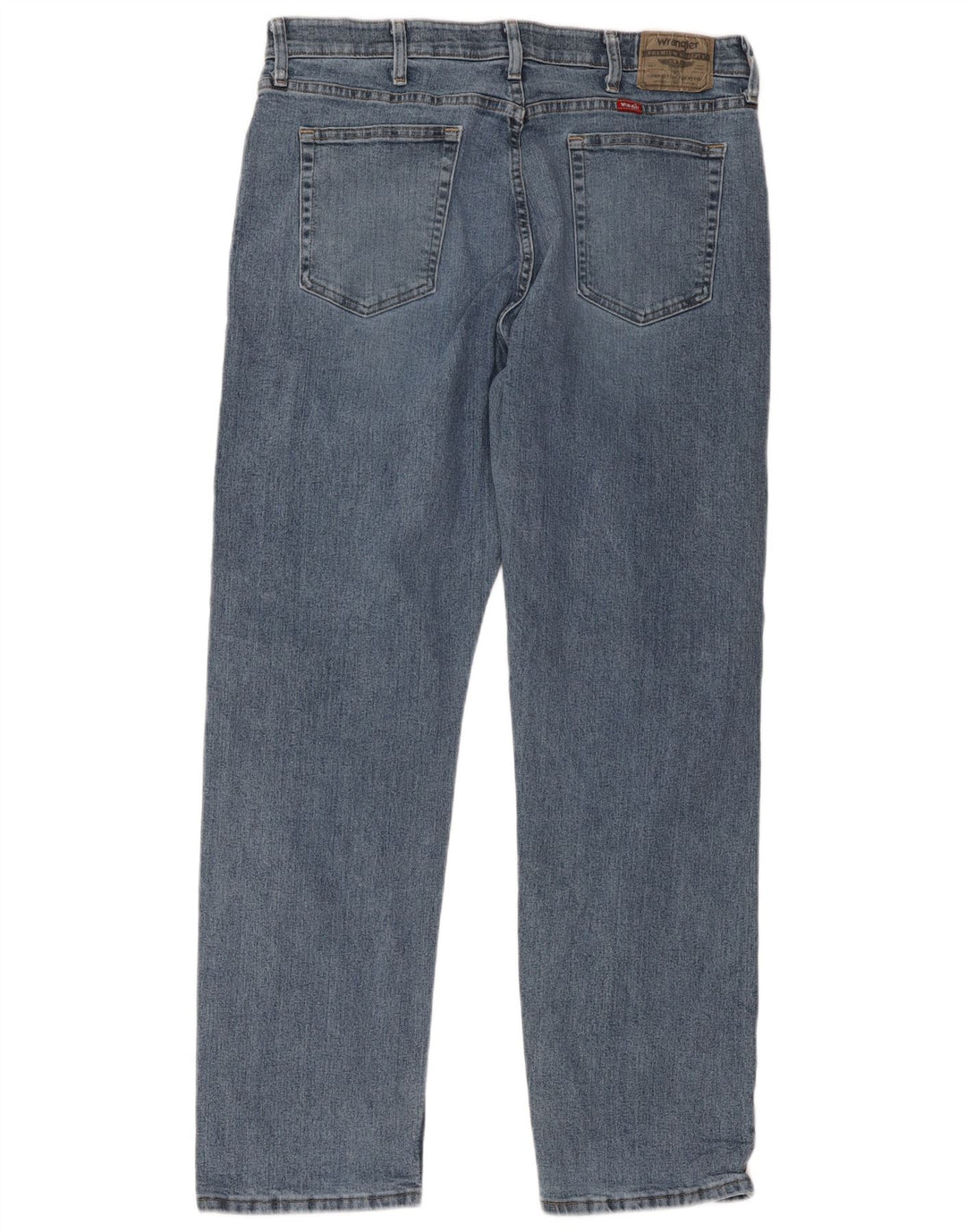 Wrangler Męskie proste dżinsy W36 L32 Niebieskie bawełniane