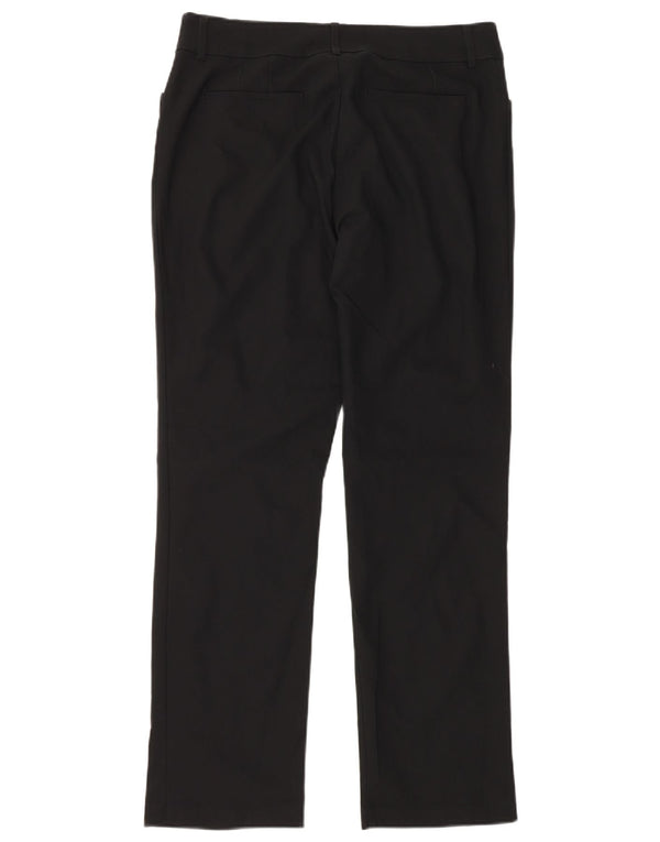 Damskie spodnie Lee ze średnim stanem US 14 Large W34 L32 Czarna bawełna