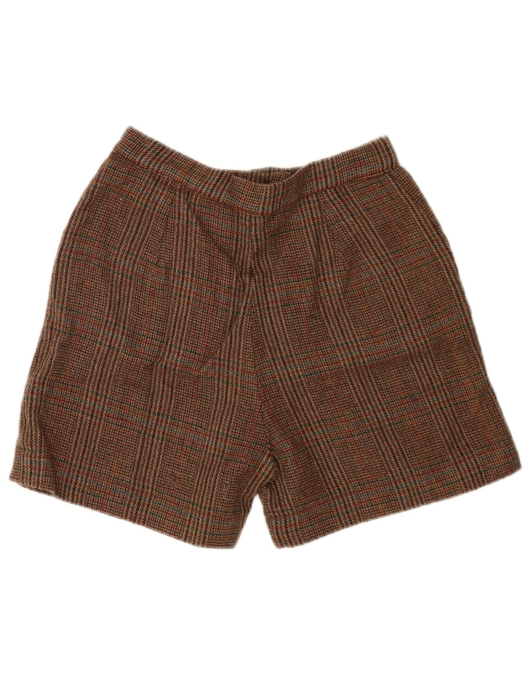 Vintage damskie spodenki Chino W28 w średnią brązową kratkę