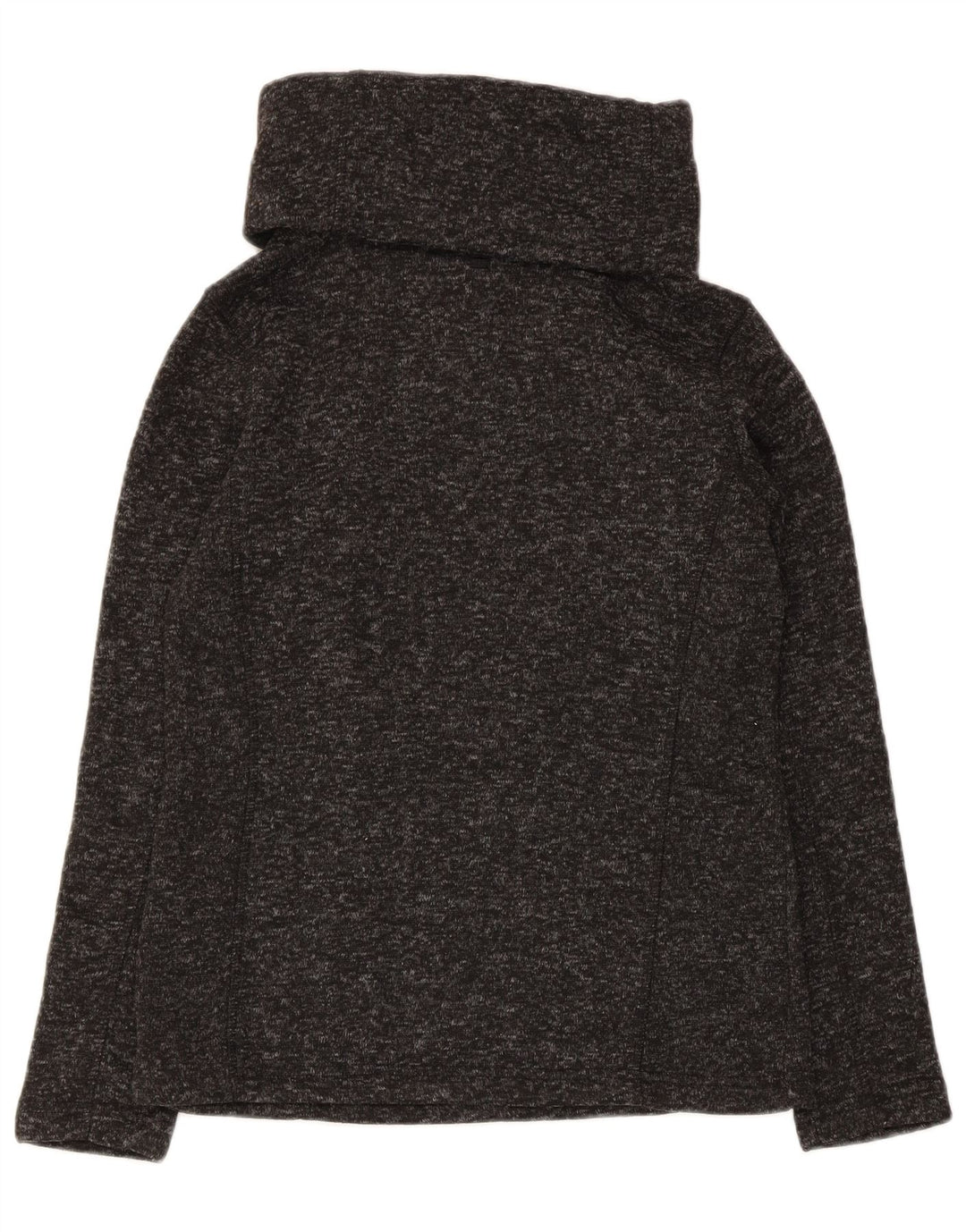 Damski sweter z wywijanym dekoltem Mountain Warehouse UK 8, mały, szary nakrapiany