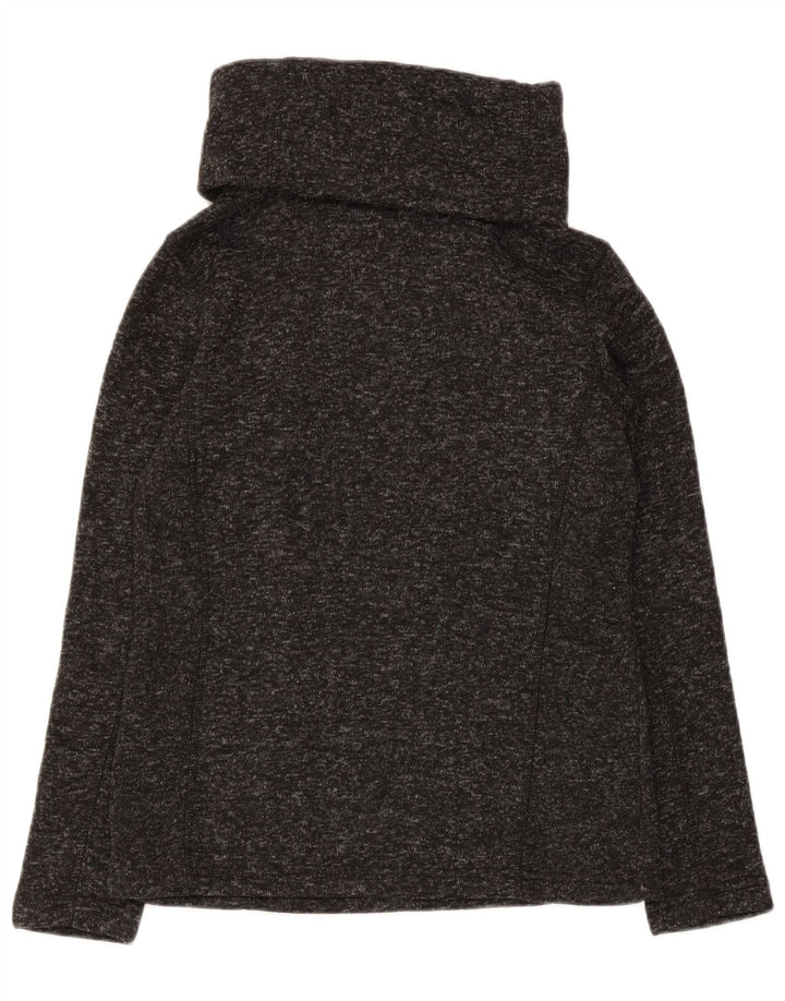 Damski sweter z wywijanym dekoltem Mountain Warehouse UK 8, mały, szary nakrapiany