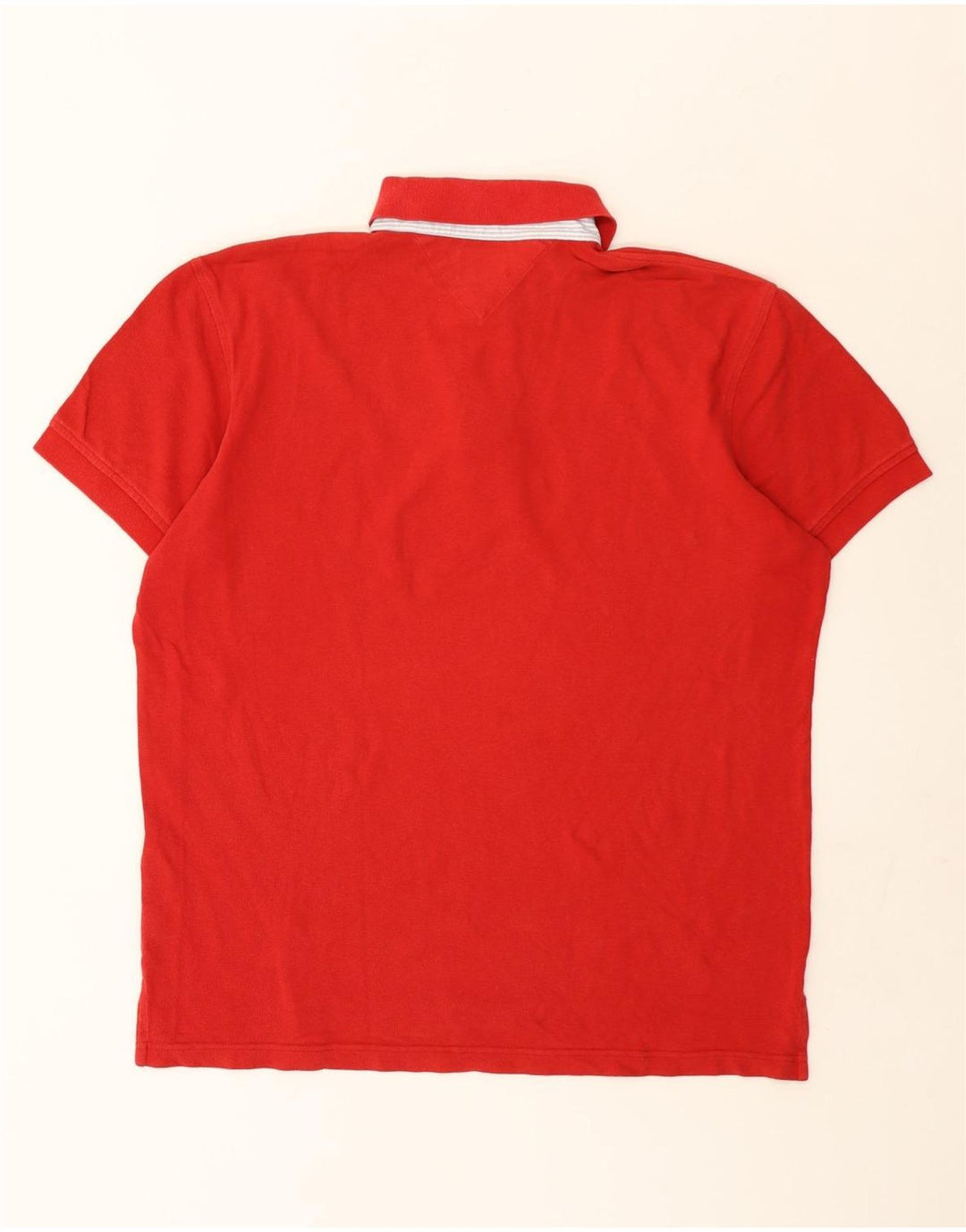 Męska koszulka polo Tommy Hilfiger, duża, czerwona, bawełniana