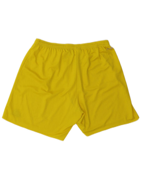 Męskie spodenki sportowe Adidas Climalite XL, żółte, poliestrowe