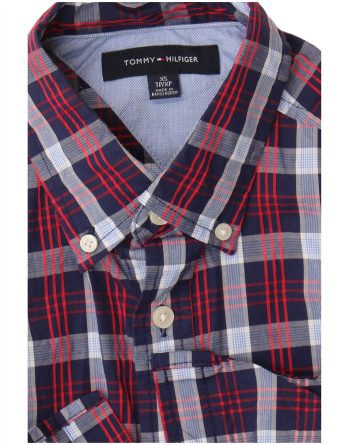 Koszula męska Tommy Hilfiger XS w granatową kratkę