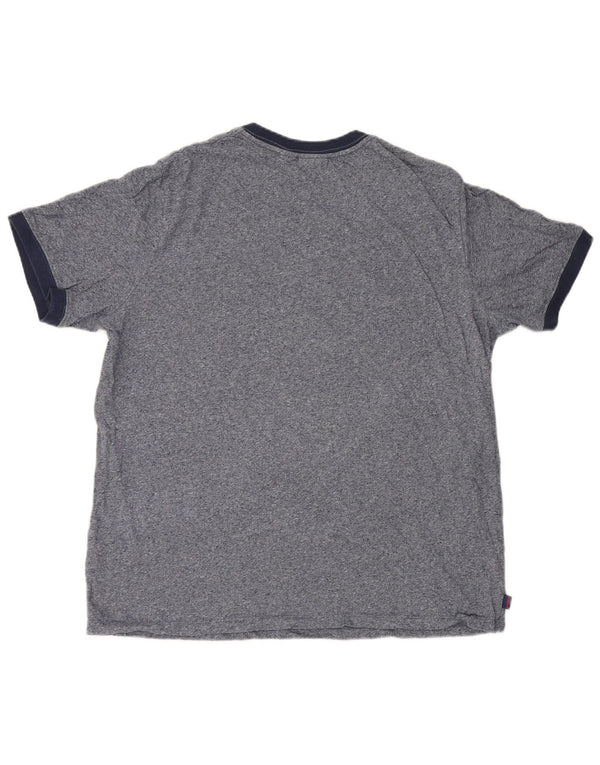 T-shirt męski Superdry, 2XL, granatowa, bawełniana w cętki