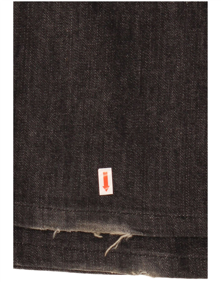 Damskie jeansy Diesel Kycut Straight W28 L34 Czarne bawełniane