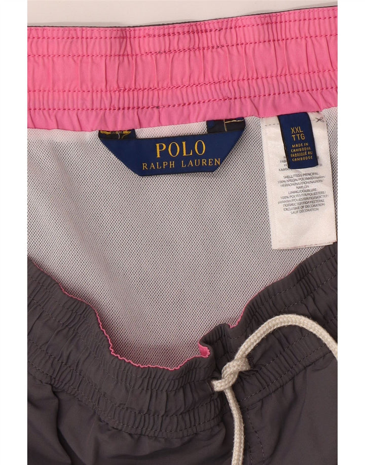 Męskie spodenki kąpielowe POLO RALPH LAUREN 2XL, szary nylon