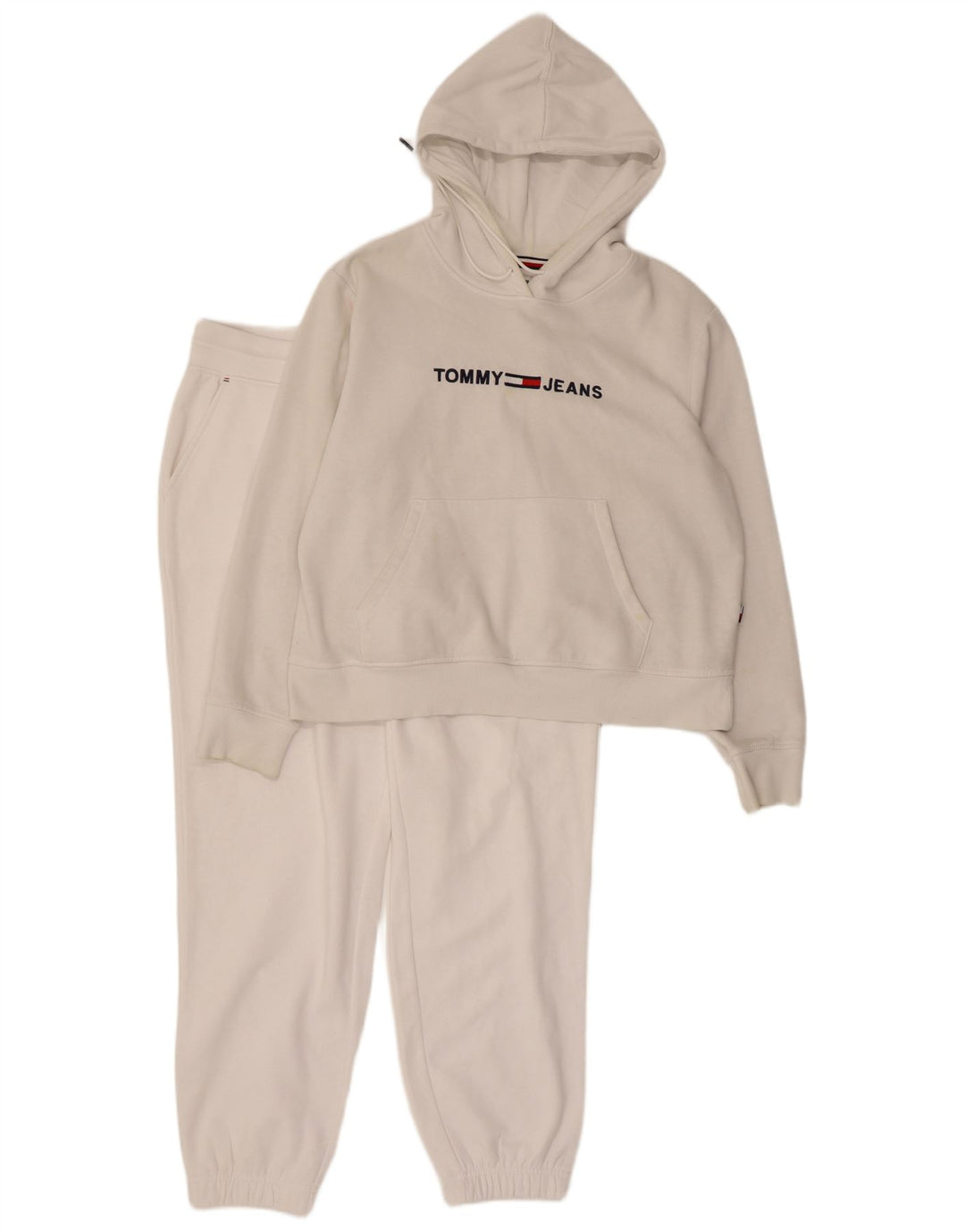 Damski pełny dres Tommy Hilfiger Graphic UK 14, średni, biały, bawełniany