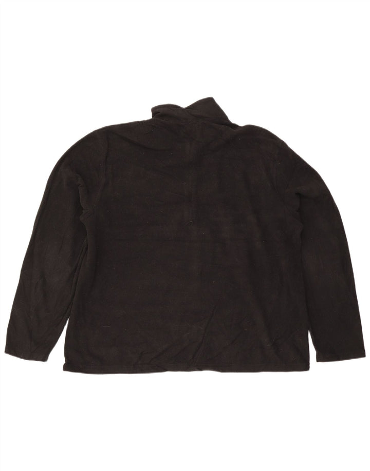 Męski sweter polarowy XL z zamkiem błyskawicznym Eddie Bauer, czarny poliester