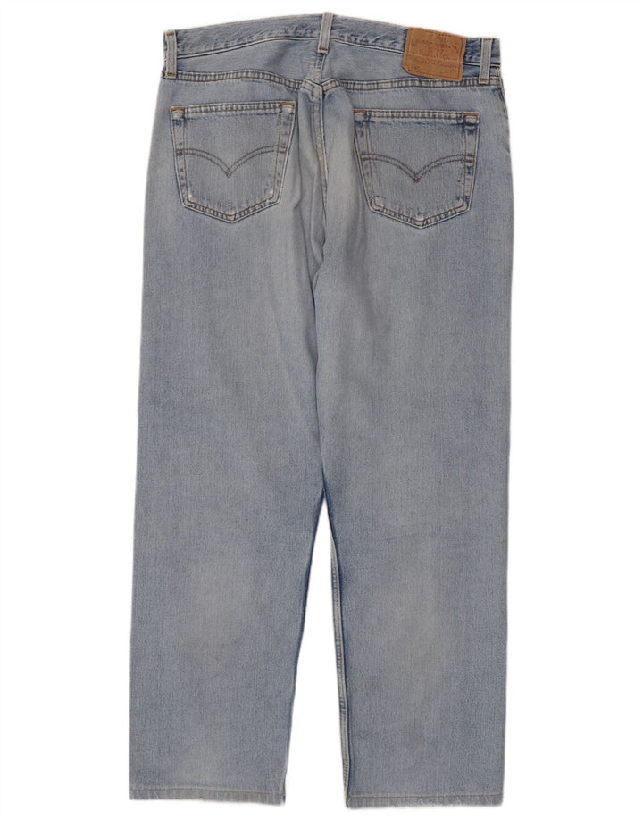 Męskie jeansy Levi's 501 w trudnej sytuacji W36 L28 Niebieska bawełna