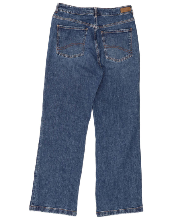 Damskie dżinsy z szerokimi nogawkami Fat Face Elise UK 12 Medium W32 L30 Niebieska bawełna
