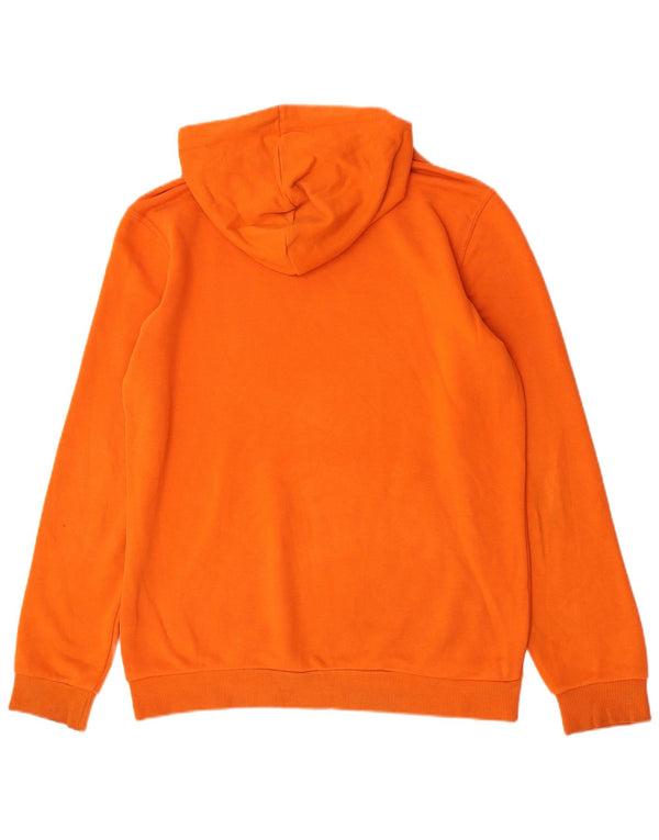 Męski sweter z kapturem Puma z grafiką, mały, pomarańczowy, bawełniany