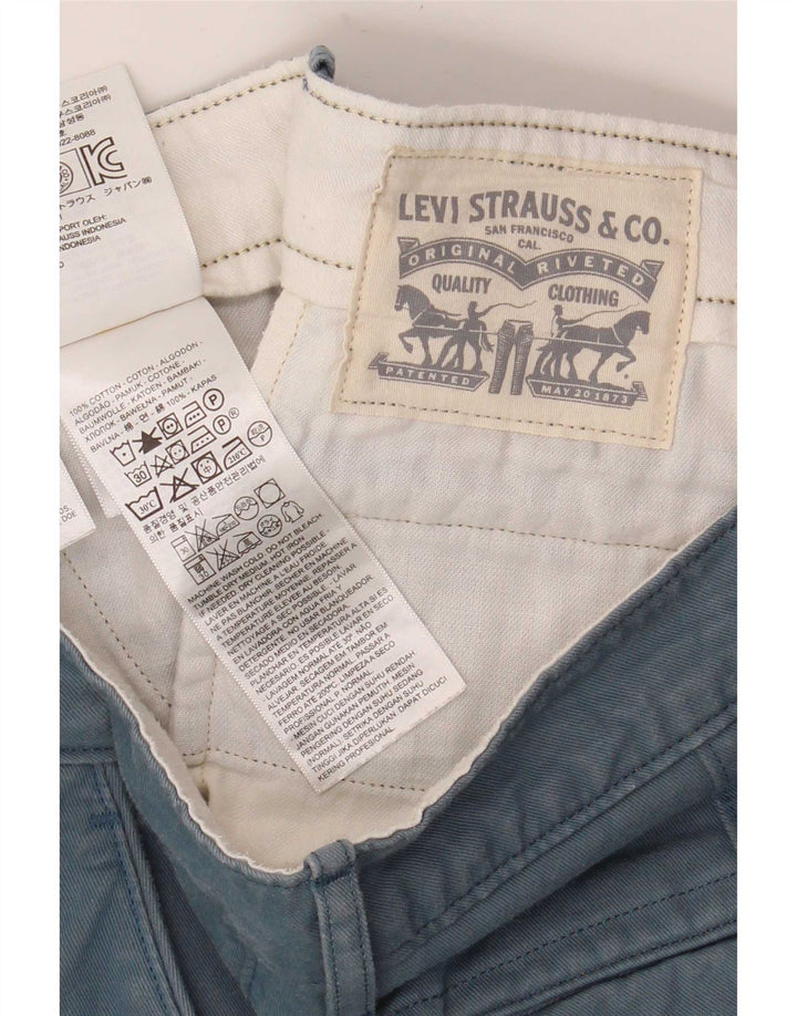 Męskie spodenki chino Levi's W34, duże, niebieskie, bawełniane