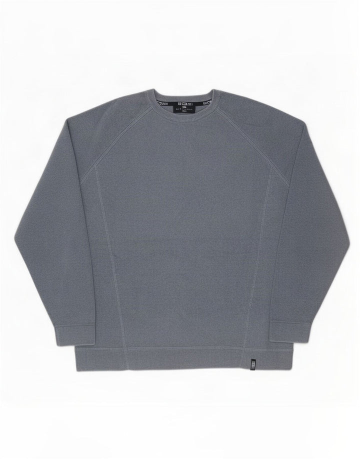 Męski sweter Marks & Spencer Blue Harbor z okrągłym dekoltem, średnioszary
