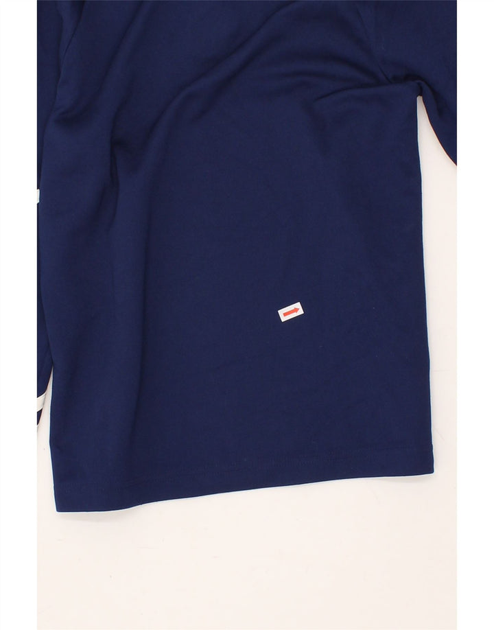 ADIDAS Boys Climalite Pullover Tracksuit Top 9-10 Years Medium Navy Blue Vintage Adidas and Second-Hand Adidas from Messina Hembry 