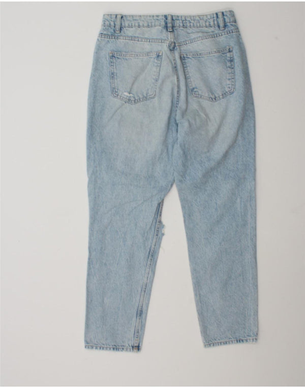 Damskie jeansy Zara w trudnej sytuacji, zwężane EU 40 Medium W30 L27, niebieska bawełna