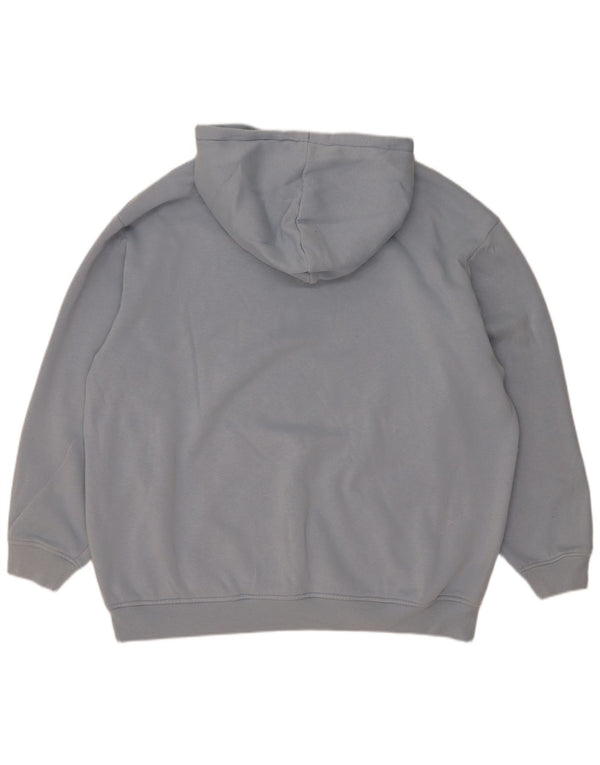 Damska bluza z kapturem Adidas Oversized UK 12/14 Średnia niebieska bawełna