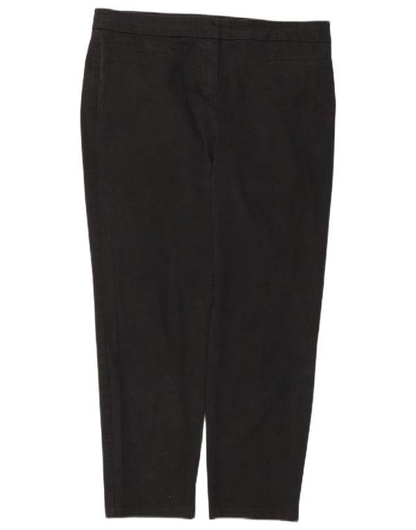 Marks & Spencer Damskie krótkie spodnie typu casual W34 L26 Czarne bawełniane